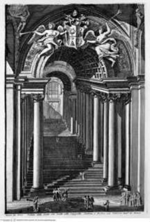 I monumenti più interessanti di Roma ..., Tafel 19: Vaticano, Scala Regia