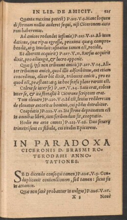In Paradoxa Ciceronis D. Erasmi Roterodami Annotationes.