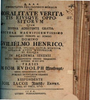 Unitatem Dei ex principiis philosophicis assertam