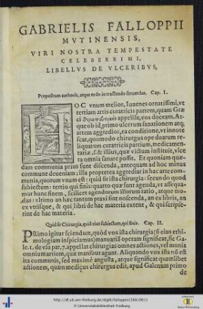 Libellus de ulceribus.