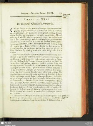 Chapitre XXVI. Des Religieuses Chanoinesses Premontrées