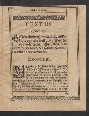 Textus. Psalm. 68.