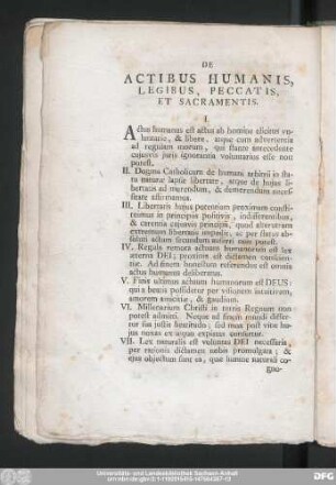 De Actibus Humanis, Legibus, Peccatis, Et Sacramentis.