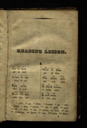 Reading Lesson.
