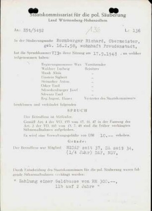 Hornberger, Richard