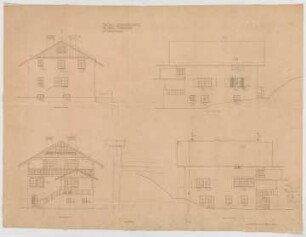 Thiersch, Friedrich von; Starnberg bei München (Bayern); Landhaus Otto Förster - Ansichten