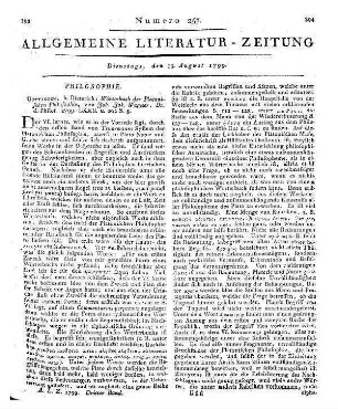 Wagner, J. J.: Wörterbuch der Platonischen Philosophie. Göttingen: Dieterich 1799