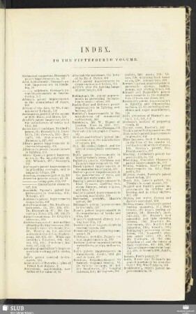 Index to the fifty-fourth volume