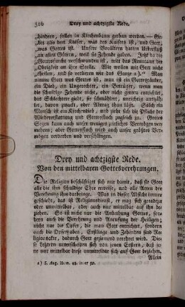 LXXXIII. Rede. Von den mittelbaren Gottesverehrungen