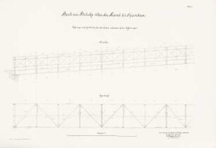 Berliner Brücke über die Havel, Berlin-Spandau: Ansicht, Grundriss 1:20
