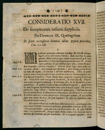 128-135, CONSIDERATIO XVII. De sempiternis inferni suppliciis.