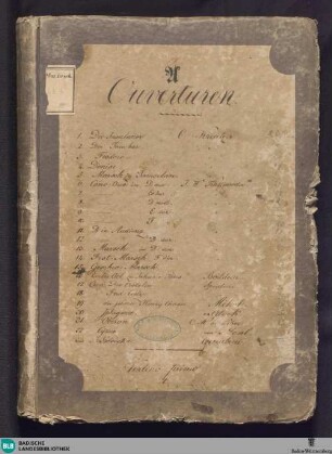 Die Insulanerin. Excerpts - Don Mus.Ms.S.B.3 Nr.1 : orch; KWV 1109
