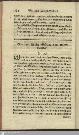 Von dem Willen Gottes von unserer Seligkeit