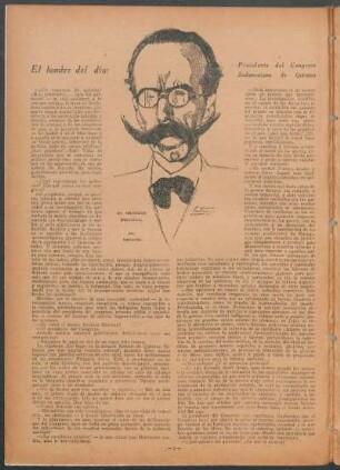 El hombre del día : Presidente del Congreso Sudamericano de Química