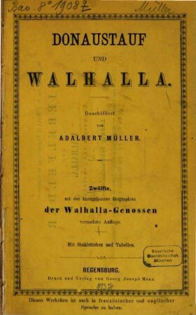 Donaustauf und Walhalla