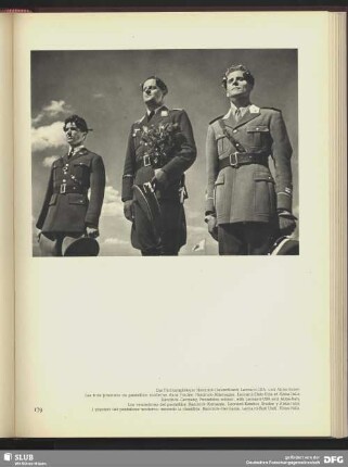 Die Fünfkampfsieger Handrick, Deutschland, Leonard, USA und Abba, Italien