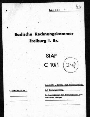 Rechnungslegung bei fortlaufenden persönlichen Bezügen