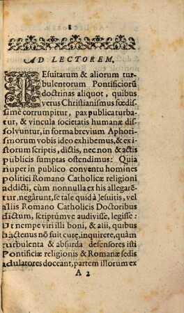 Aphorismi doctrinae Jesuitarum et aliorum aliquot pontificiorum doctorum