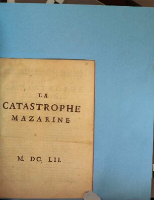La Catastrophe Mazarine
