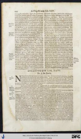 Digestorum Lib. XXVI - XXX.