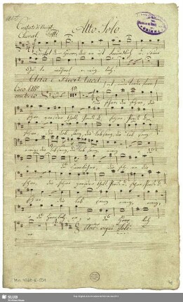 [Solo and coro:] Alto solo