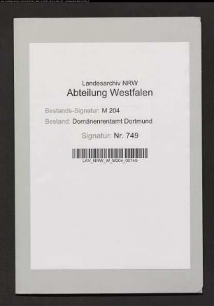Ablösung der Zehntabgaben des Gastwirts Busch in Castrop
