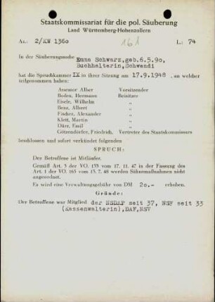 Schwarz, Emma