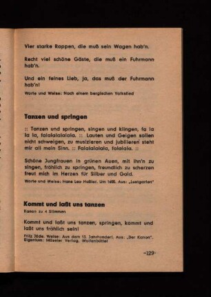 Tanzen und spielen