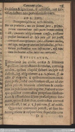 Ad L.XXVII. Pomponius lib. 16. ad Sabinum