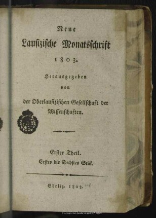 1803,1/6: Neue lausizische Monatsschrift