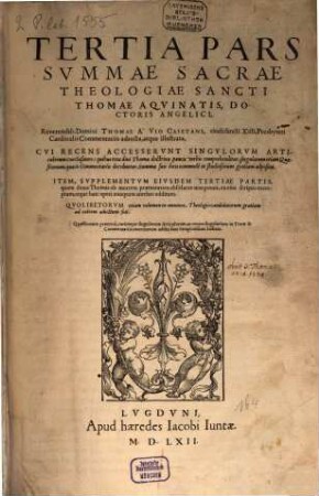 Summae theologiae Pars tertia