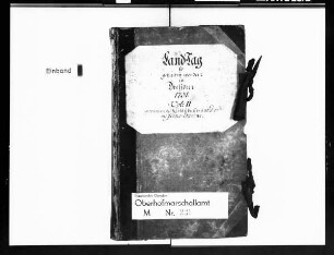 Erlaubnis- und Dimissionsscheine zum Landtag 1731