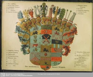 Das kursächsische Gesamt-Wappen