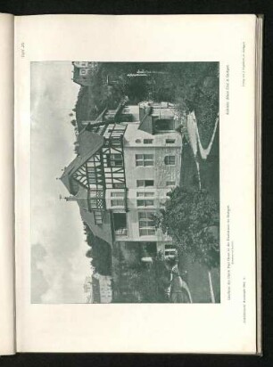 Tafel 25: Landhaus des Herrn Paul Bauer in der Etzelstrasse zu Stuttgart