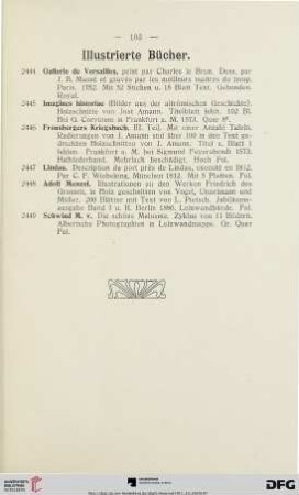 Illustrierte Bücher (Nr. 2444-2449)