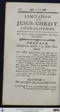 Livre Quatrieme. Du Tres-Saint Sacrement De L'Eucharistie.