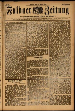 Ausgabe vom Freitag, den 17. April 1896.