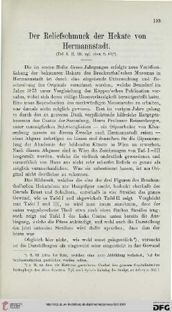 5: Der Reliefschmuck der Hekate von Hermannstadt
