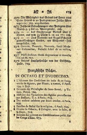 Französiche Bücher.