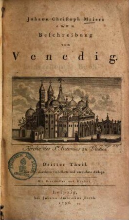 Johann Christoph Maiers Beschreibung von Venedig, 3