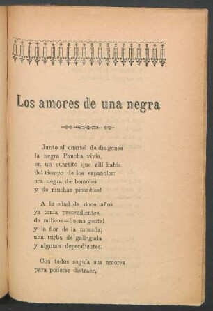Los amores de una negra