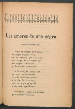 Los amores de una negra