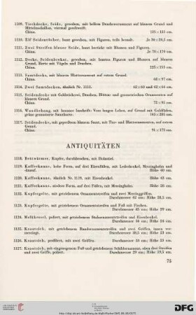 Antiquitäten (Nr. 1118-1311)
