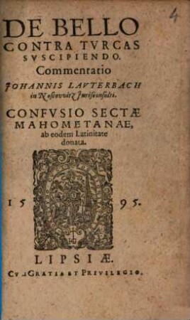 De bello contra Turcas suscipiendo