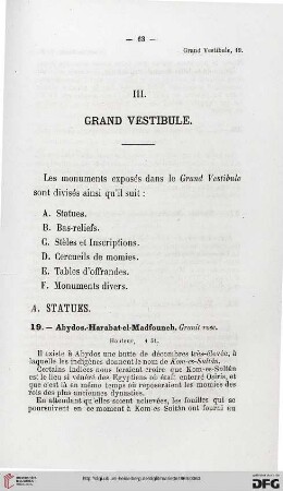 III: Grand vestibule