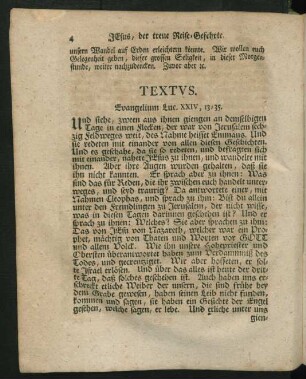 Textus. Evangelium Luc. XXIV, 13-35.