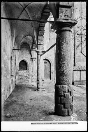 Festung Königstein, Georgenburg Säulengang