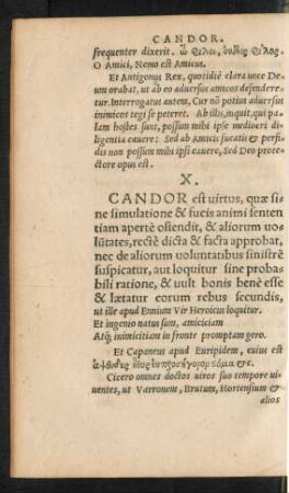 X. Candor ...