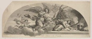Eifersucht und Zwietracht, Deckengemälde, Salon, Schloss Saint-Cloud