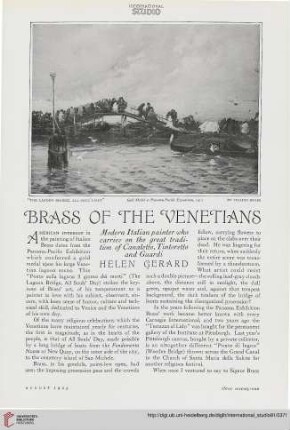 81.1925 = Nr. 339: Brass of the Venetians
